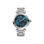 Pkstockx Cartier Pasha De Cartier Blue Dial Steel Men's Watch WSPA0038