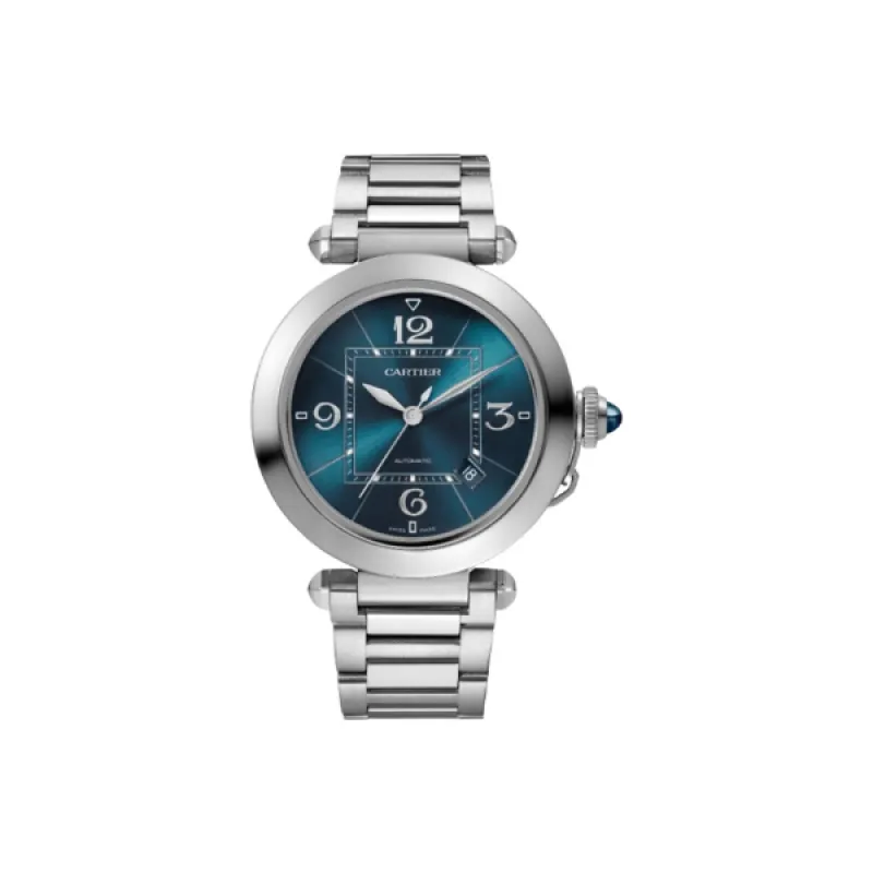 Pkstockx Cartier Pasha De Cartier Blue Dial Steel Men's Watch WSPA0038