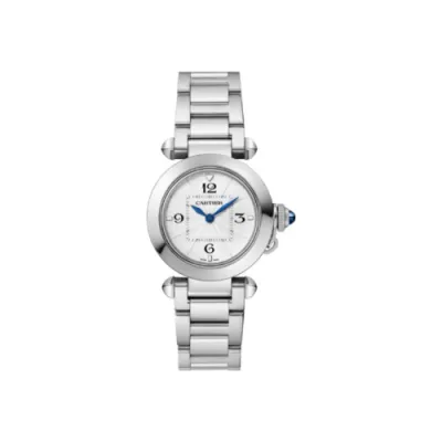 Pkstockx Cartier Pasha De Cartier Opaline Dial Steel Women's Watch WSPA0021 01