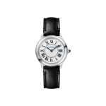 Pkstockx Cartier Ronde Must De Cartier Silver Dial Leather Strap Women's Watch WSRN0030
