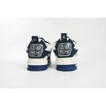 PK God Batch LOUIS VUITTON Leather lace up Fashionable Board Shoes Blue 51BCOLRB