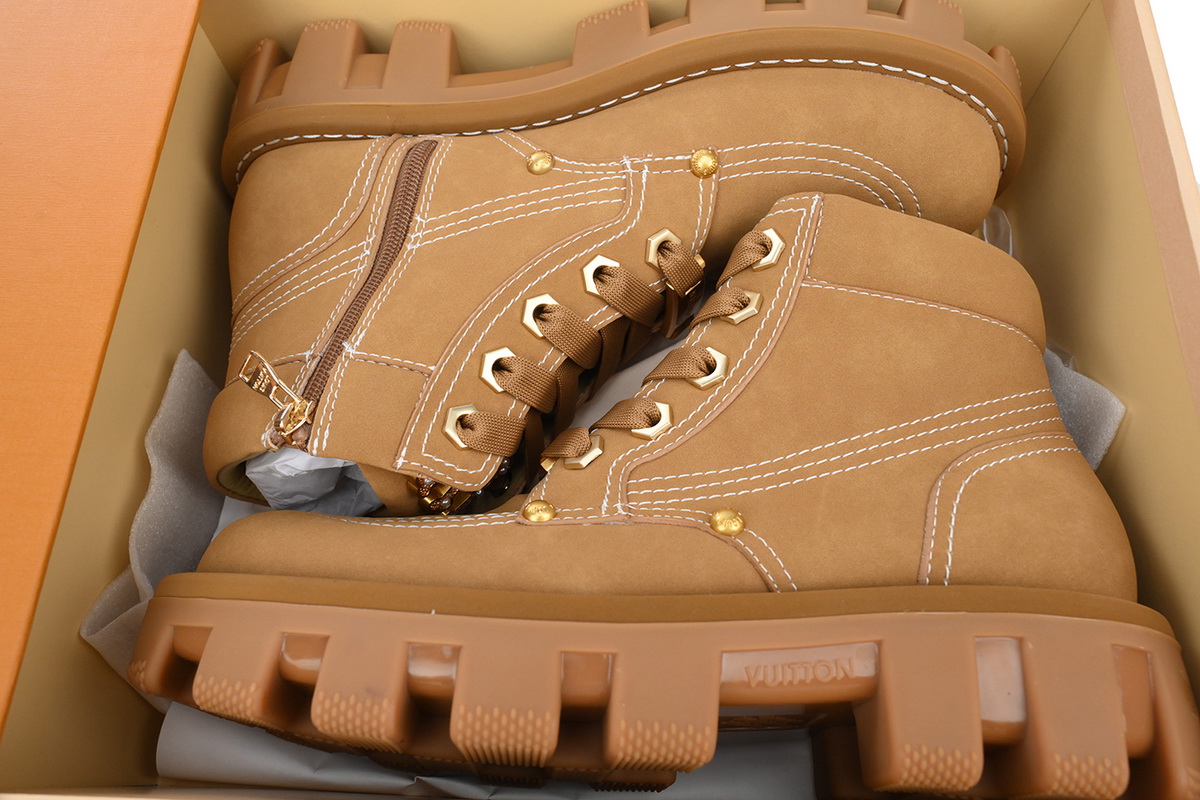 PK God Batch LOUIS VUITTON Martin boots Brown