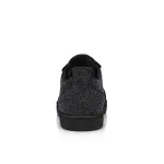 Christian Louboutin  Louis Junior P Pik Pik Strass Sneakers Black