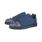 Christian Louboutin  Louis Junior P Pik Pik Strass Sneakers Blue
