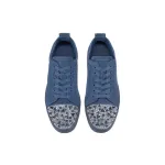 Christian Louboutin  Louis Junior P Pik Pik Strass Sneakers Blue