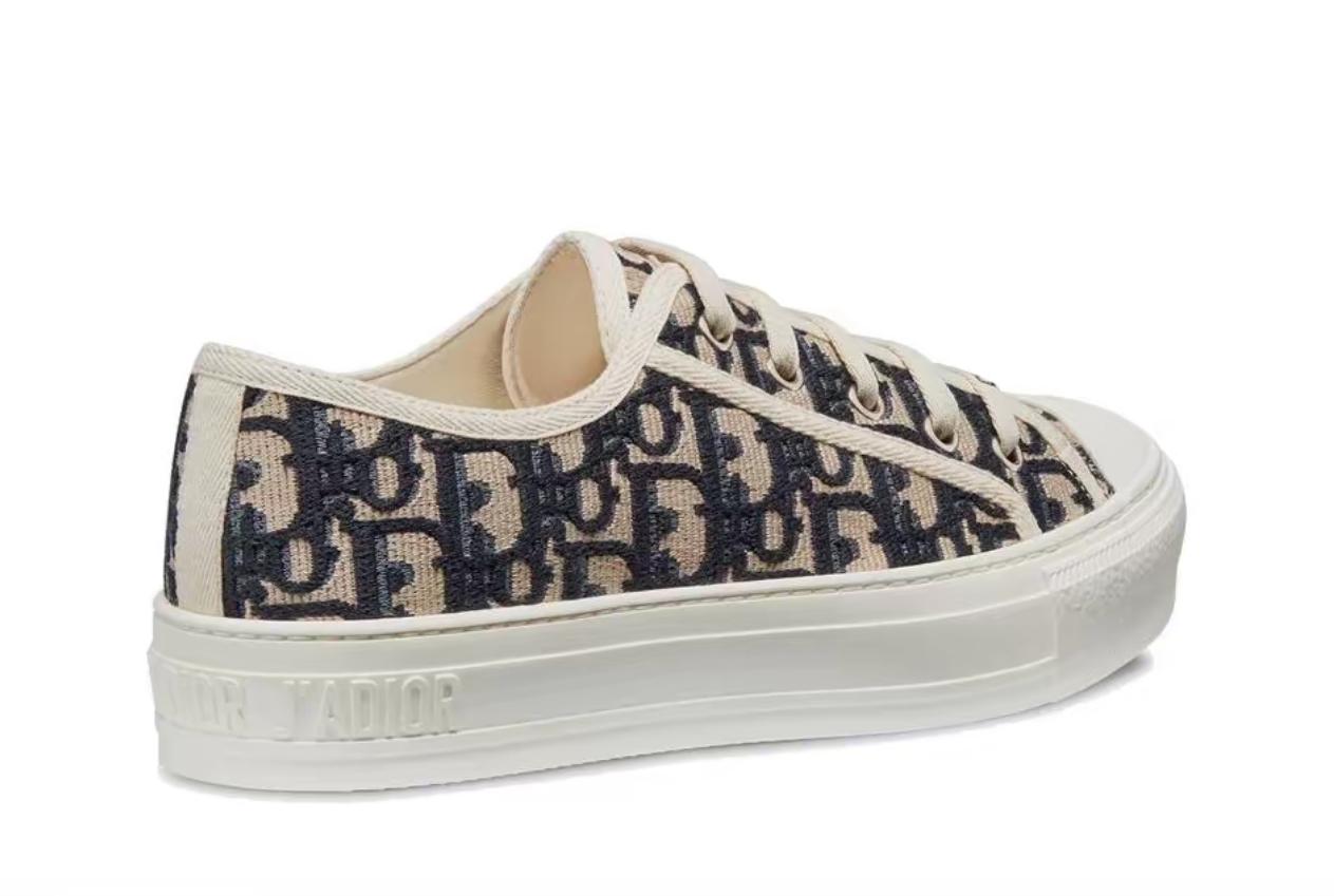 PK God Batch Dior Wmns Walk'N'Dior Embroidered Canvas Low 'Deep Blue'