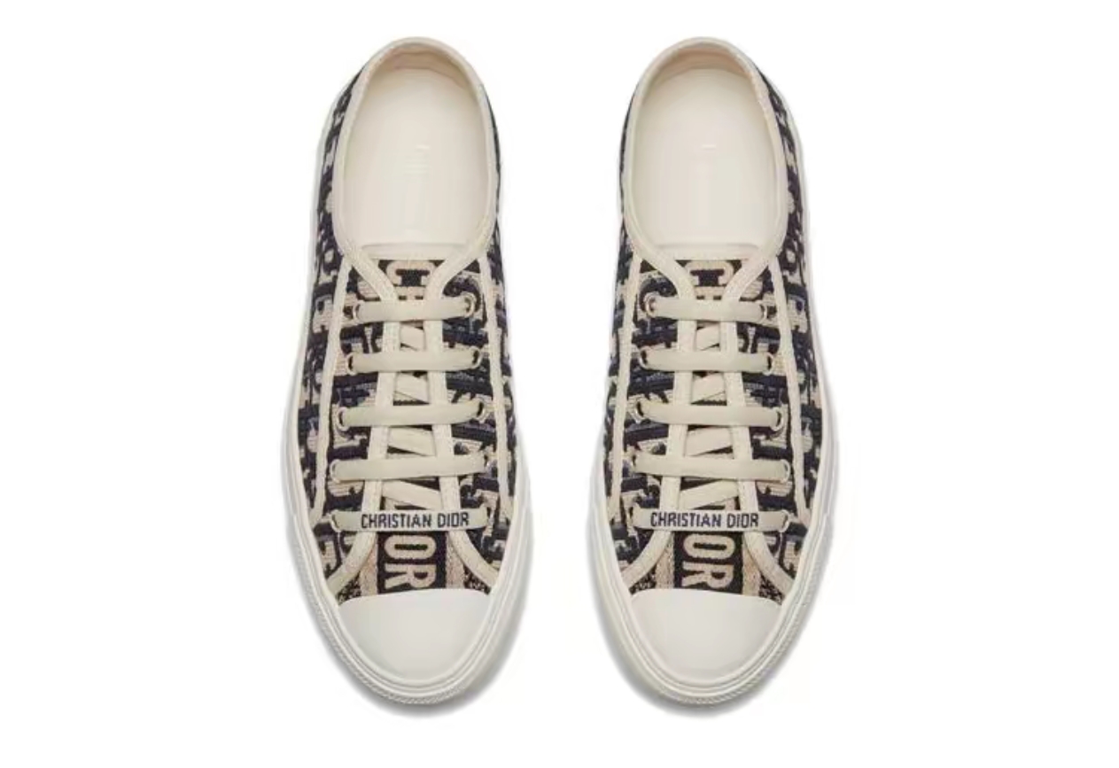 PK God Batch Dior Wmns Walk'N'Dior Embroidered Canvas Low 'Deep Blue'