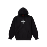Supreme Cross Box Logo Hooded Sweatshirt Black