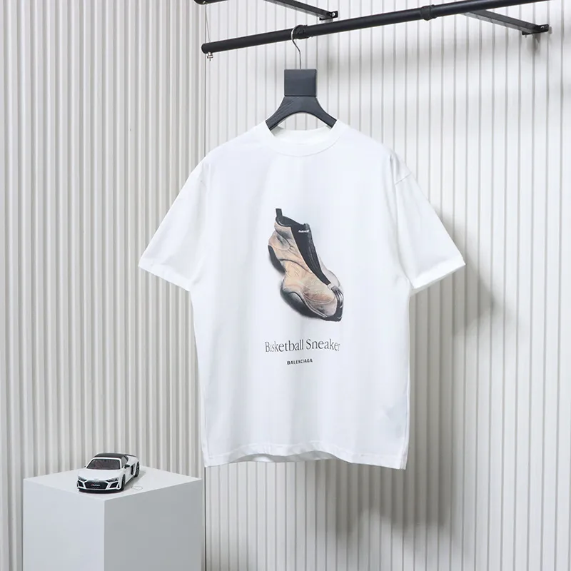 Balenciaga 25ss shoes print short sleeve