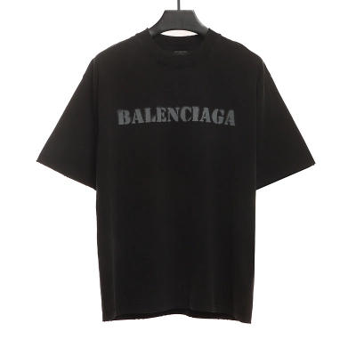 Balenciaga Blurred LOGO Short Sleeve 01