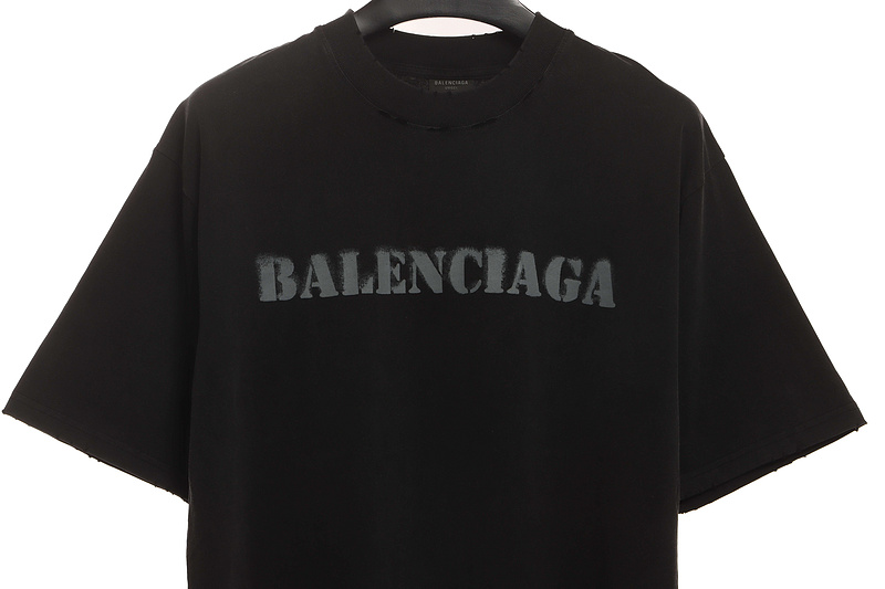 Balenciaga Blurred LOGO Short Sleeve