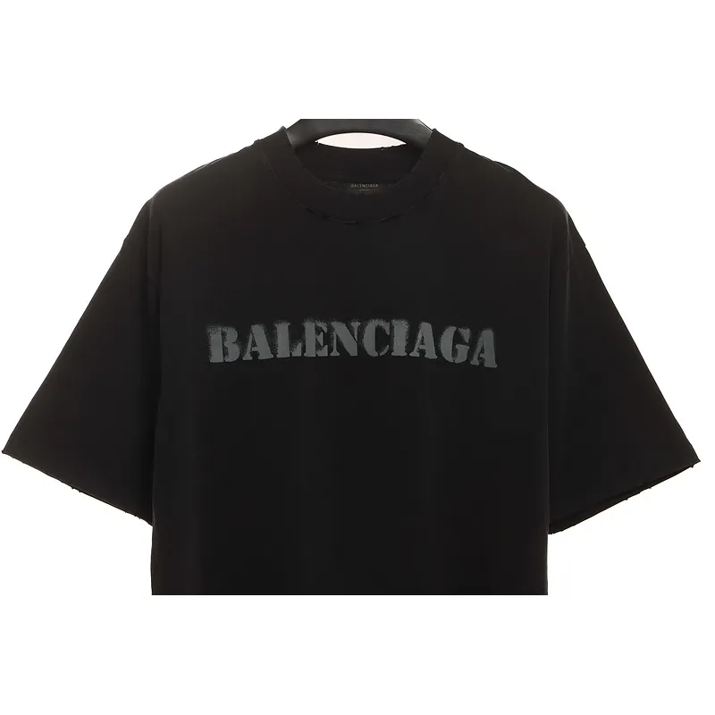 Balenciaga Blurred LOGO Short Sleeve