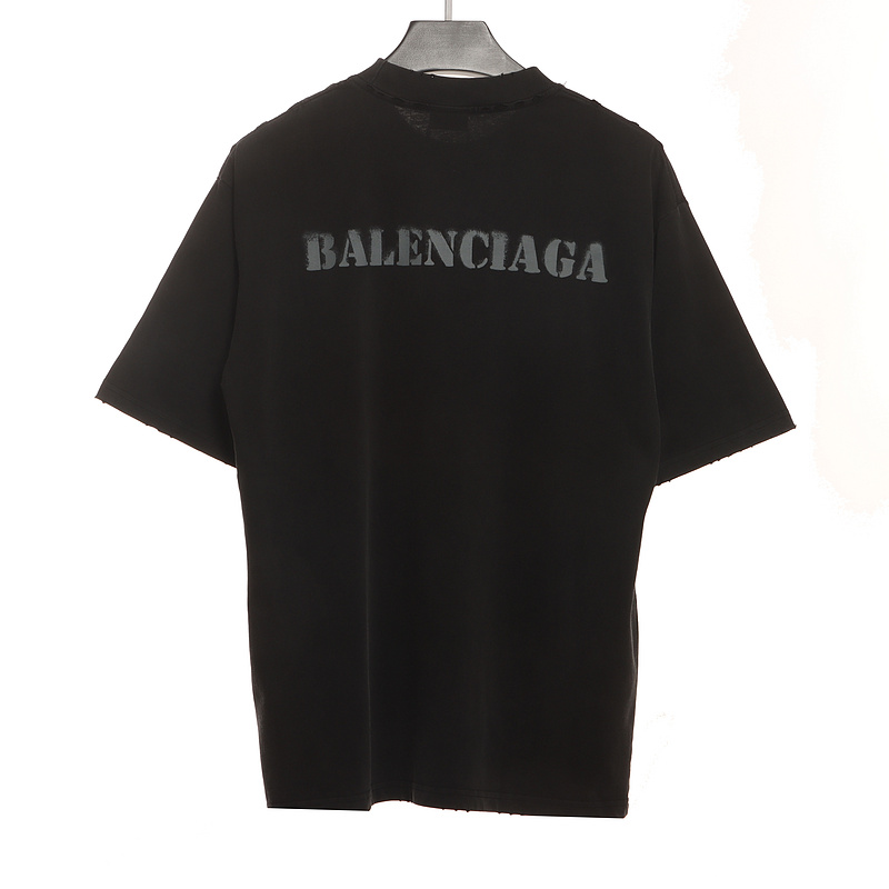 Balenciaga Blurred LOGO Short Sleeve