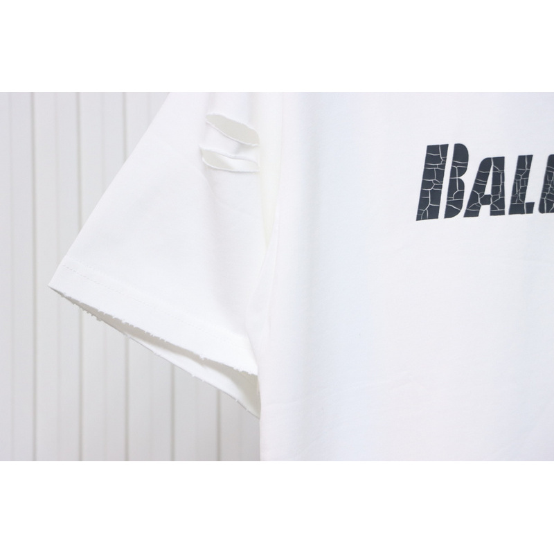 Balenciaga distressed short sleeves