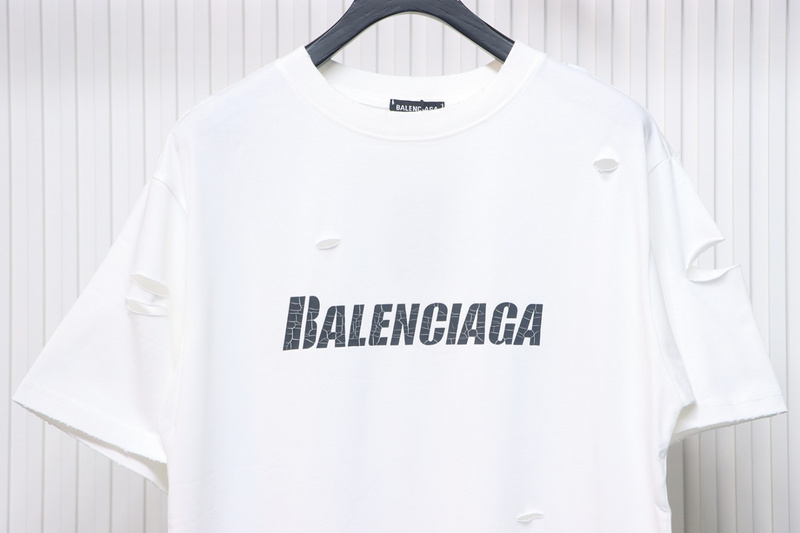 Balenciaga distressed short sleeves