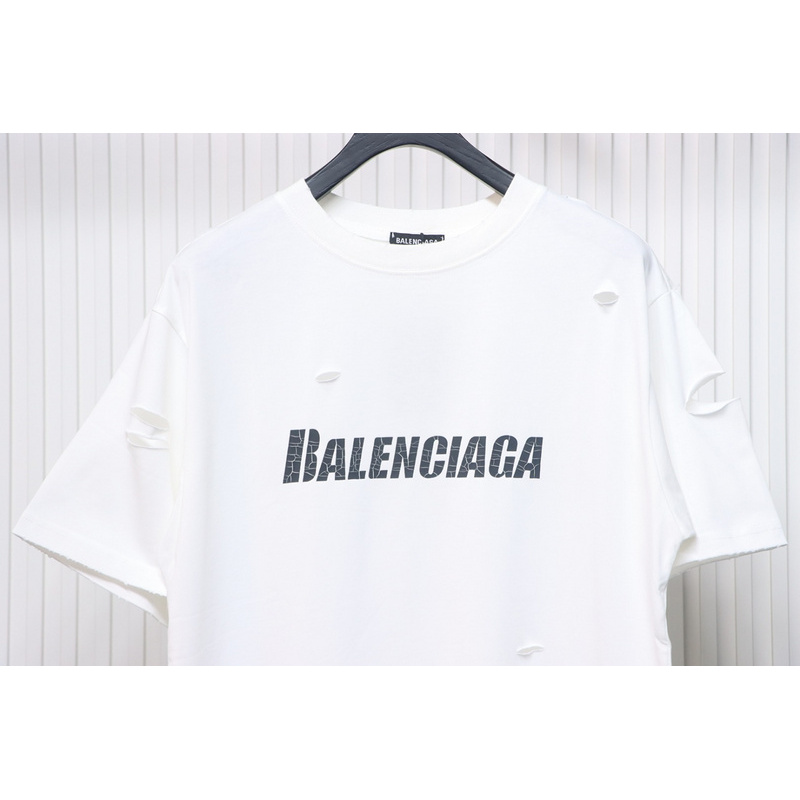 Balenciaga distressed short sleeves