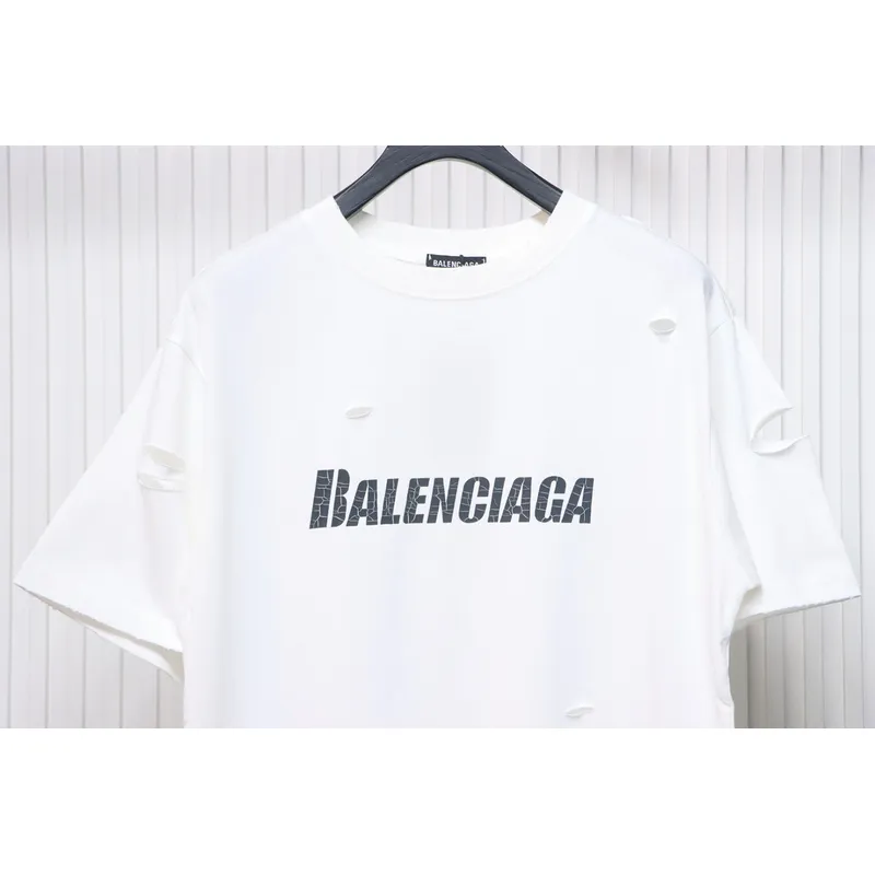 Balenciaga distressed short sleeves