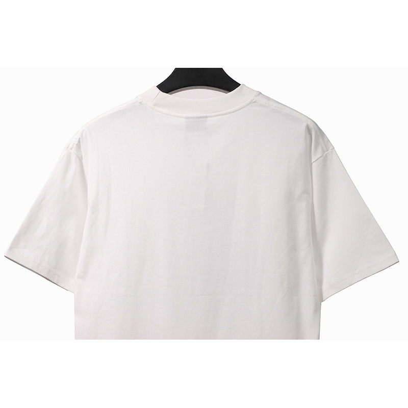 Balenciaga Eco-friendly Paper Bag Printed Short Sleeve White
