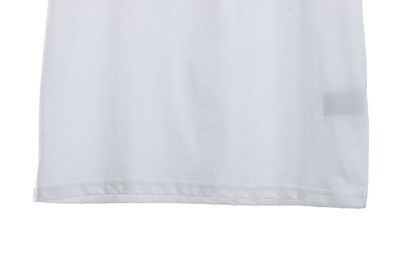 Balenciaga embroidered letters distressed short-sleeve white