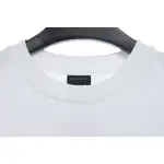 Balenciaga embroidered letters distressed short-sleeve white
