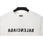Balenciaga embroidered letters distressed short sleeves