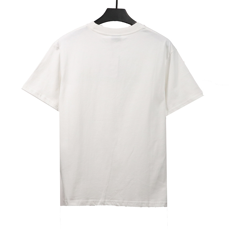 Balenciaga embroidered letters distressed short sleeves