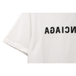 Balenciaga embroidered letters distressed short sleeves