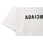 Balenciaga embroidered letters distressed short sleeves