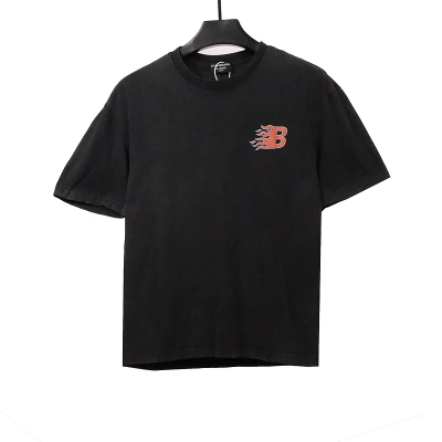 Balenciaga flame letter short sleeve 01
