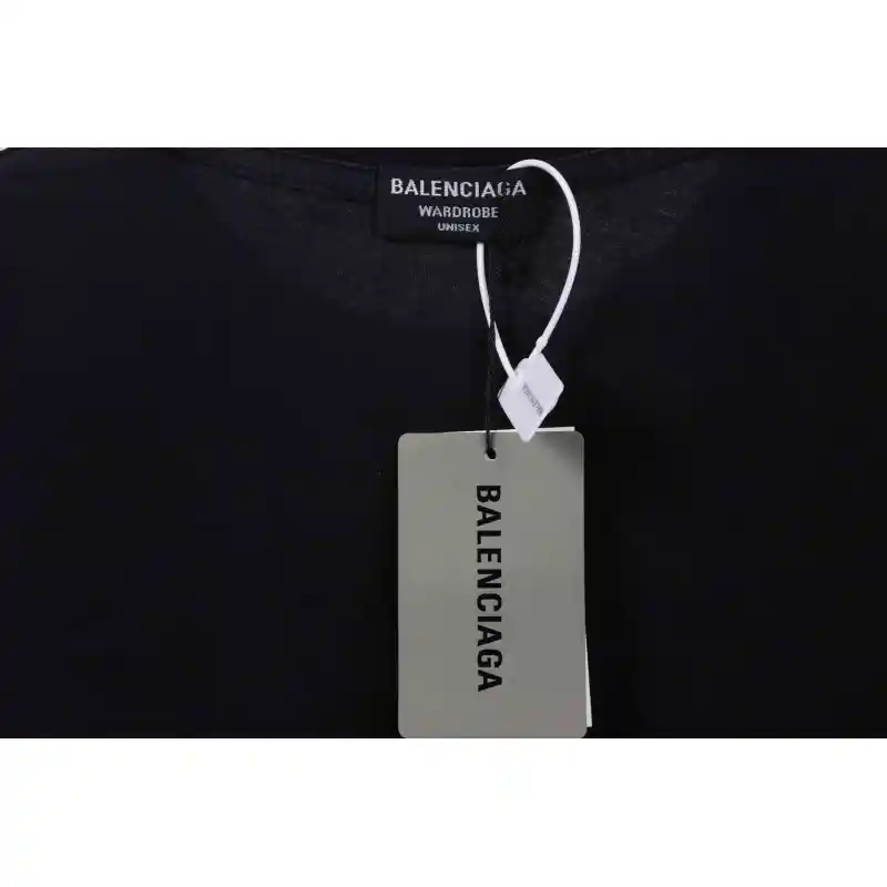 Balenciaga flame letter short sleeve