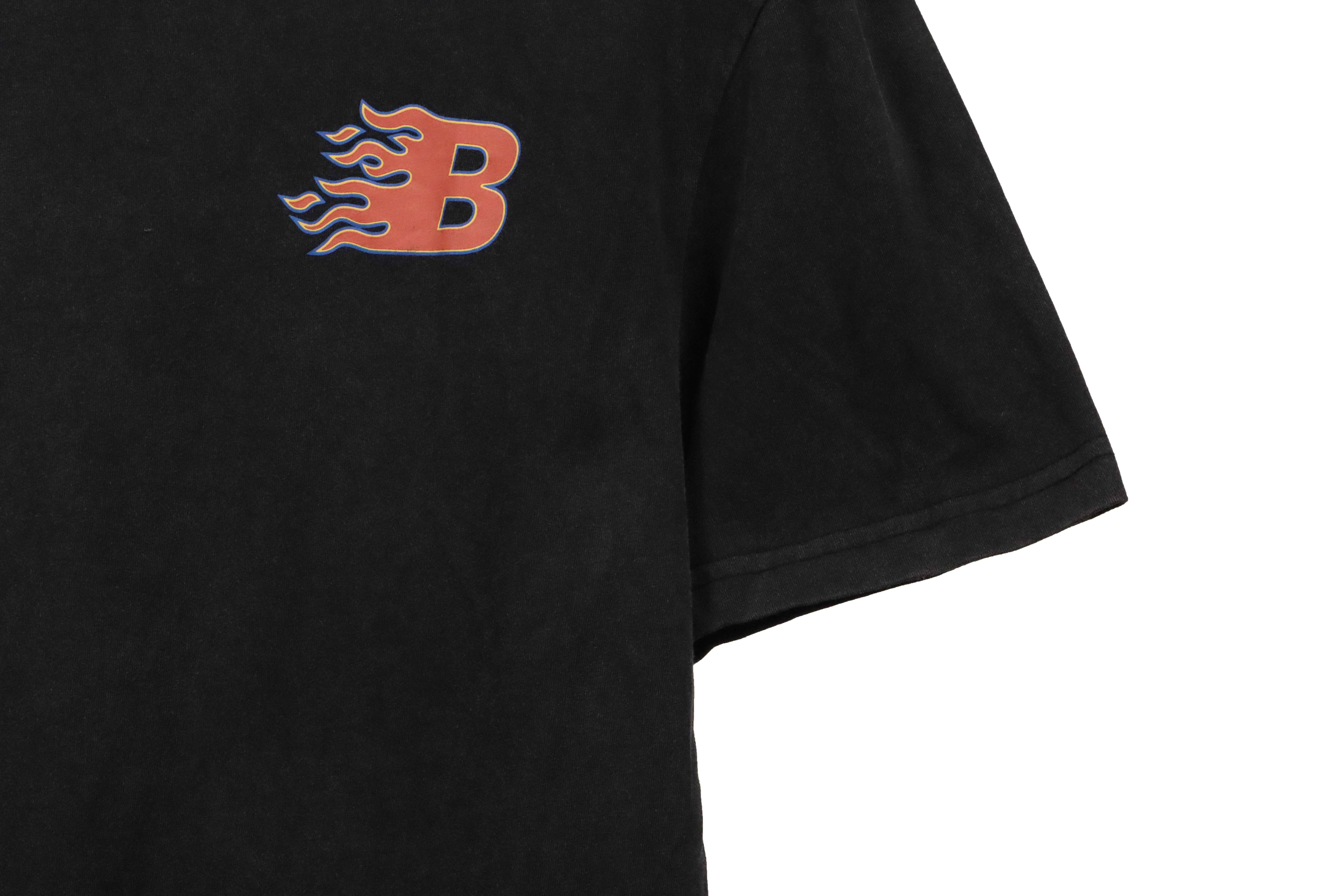 Balenciaga flame letter short sleeve