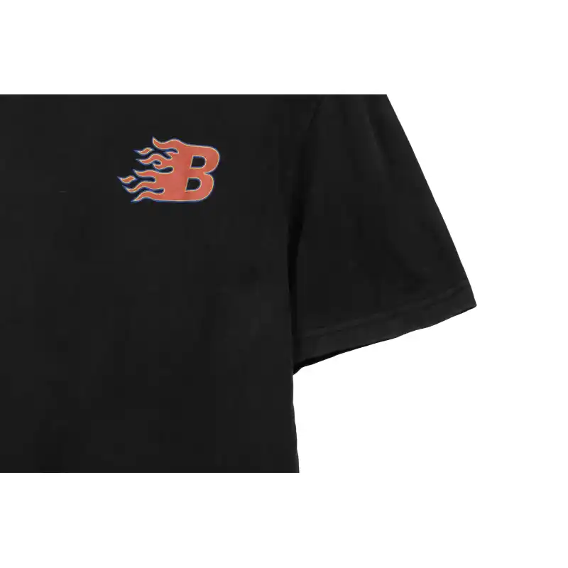 Balenciaga flame letter short sleeve