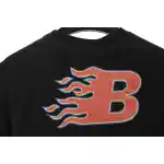 Balenciaga flame letter short sleeve