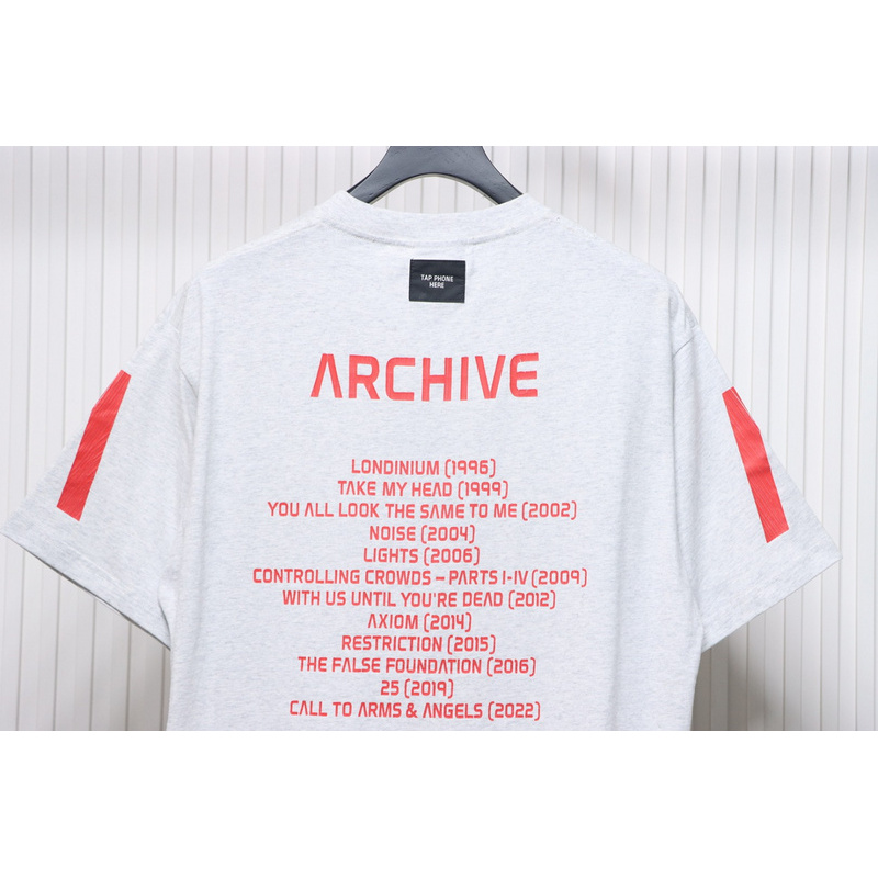Balenciaga Music capsule collection cracked arrow print short sleeves