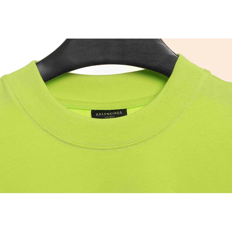 Balenciaga Overlapping LOGO Short Sleeve Green
