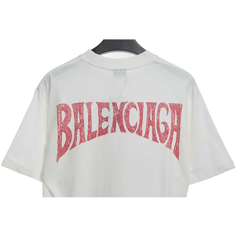 Balenciaga Sunset Beach Tower Short Sleeve White