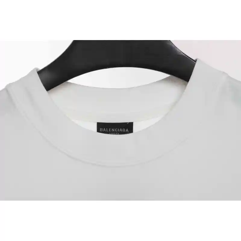 Balenciaga Sunset Beach Tower Short Sleeve White