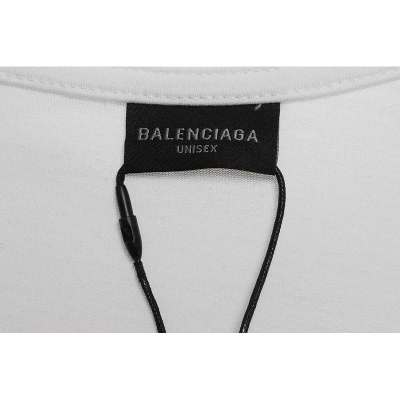 Balenciaga Sunset Beach Tower Short Sleeve White