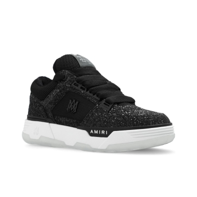 PK God Batch AMIRI Black Glitter MA-1 Sneakers 02