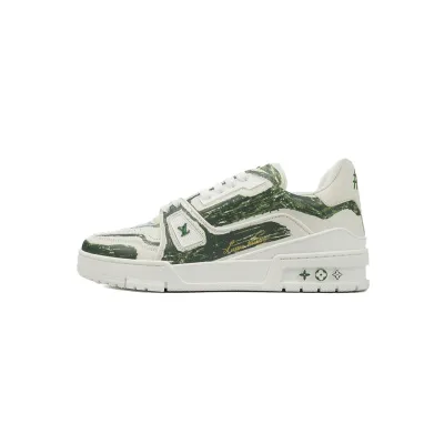 PK God Batch Louis Vuitton Trainer Green 01