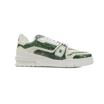 PK God Batch Louis Vuitton Trainer Green 02