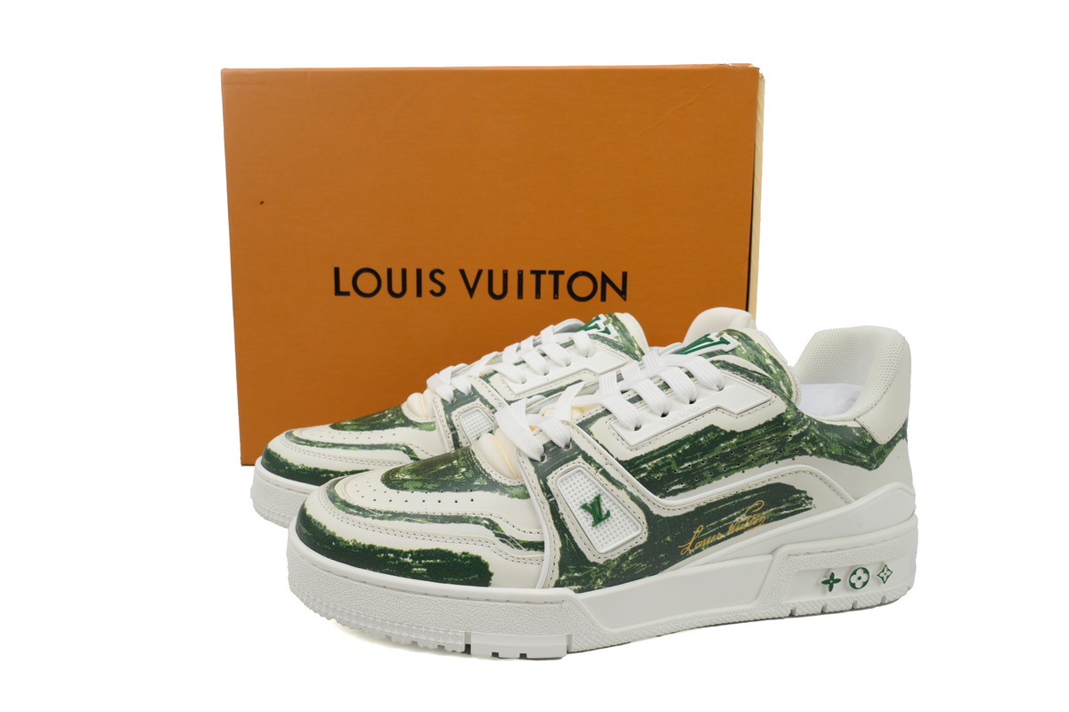 PK God Batch Louis Vuitton Trainer Green