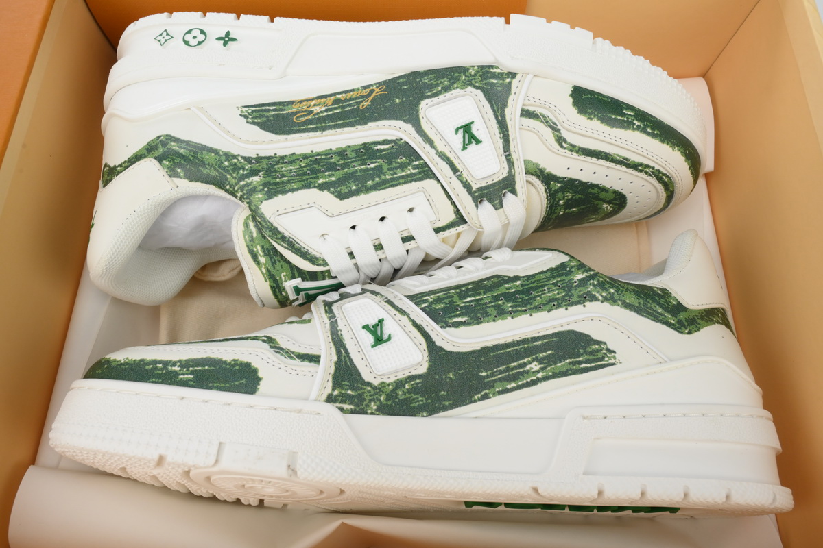 PK God Batch Louis Vuitton Trainer Green