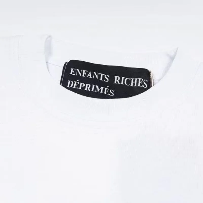 ENFANTS RICHES DÉPRIMÉS RITUAL PRAYER T-SHIRT FADED WHITE