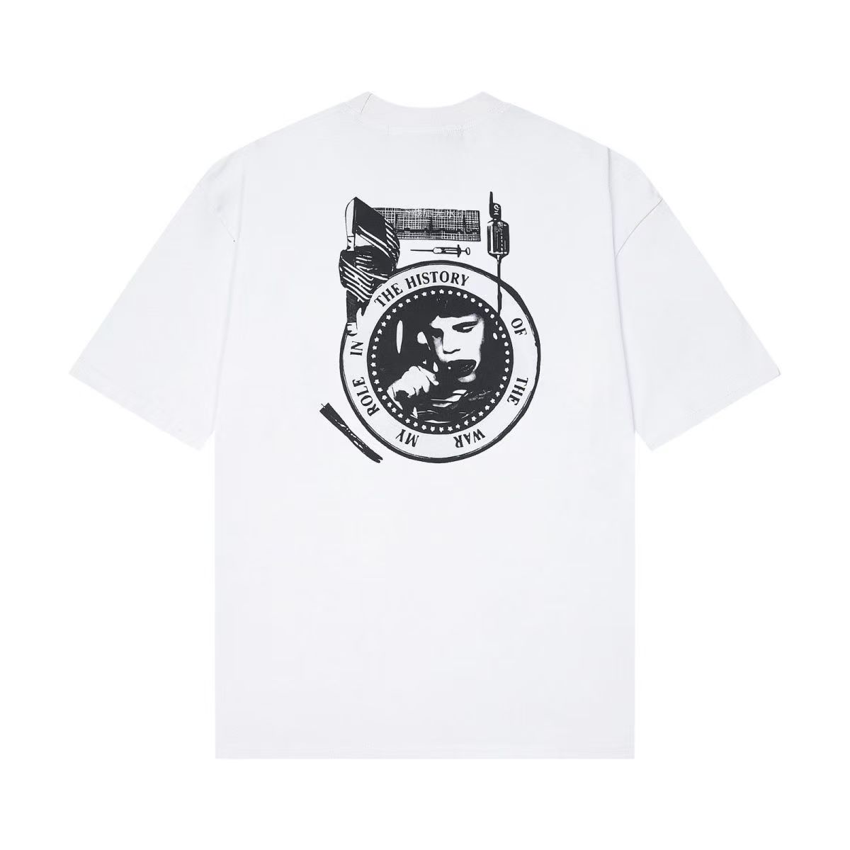 ENFANTS RICHES DÉPRIMÉS RITUAL PRAYER T-SHIRT FADED WHITE