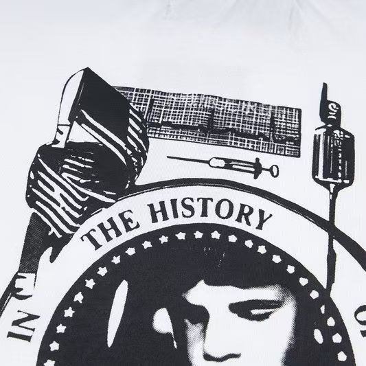 ENFANTS RICHES DÉPRIMÉS RITUAL PRAYER T-SHIRT FADED WHITE