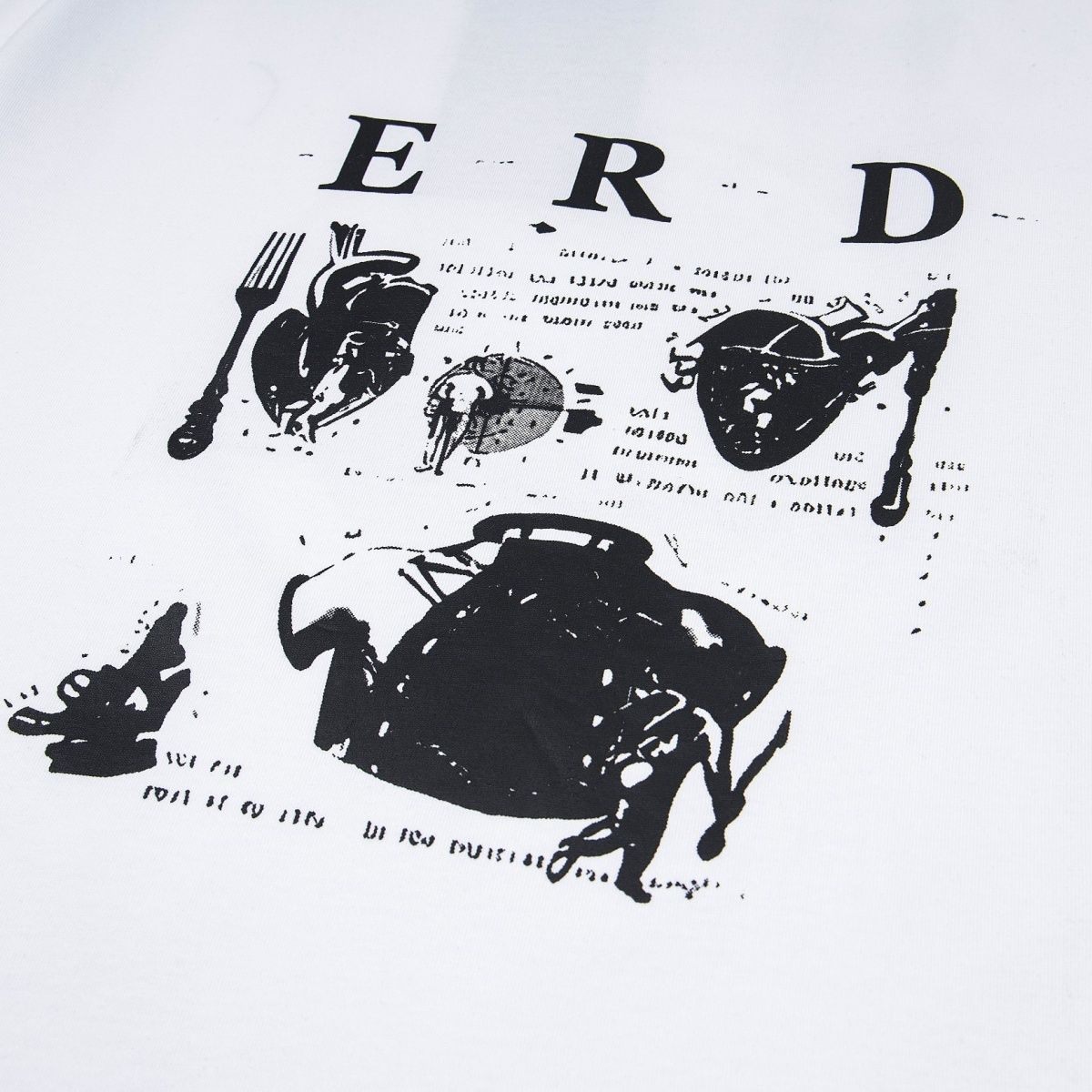 ENFANTS RICHES DÉPRIMÉS RITUAL PRAYER T-SHIRT FADED WHITE