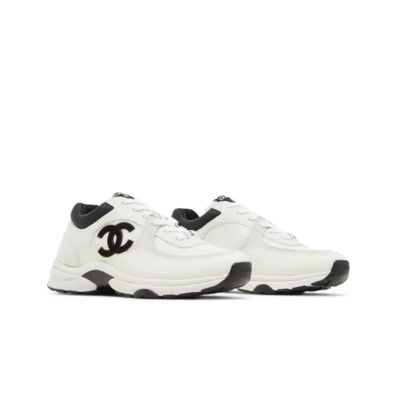 PK God Batch Chanel Low Top Trainer Suede White Black