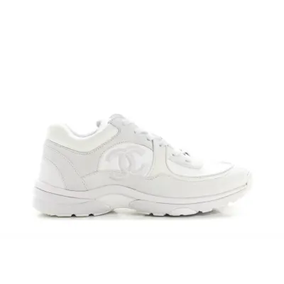 PK God Batch Chanel Triple White Chanel CC Logo Low Top 02