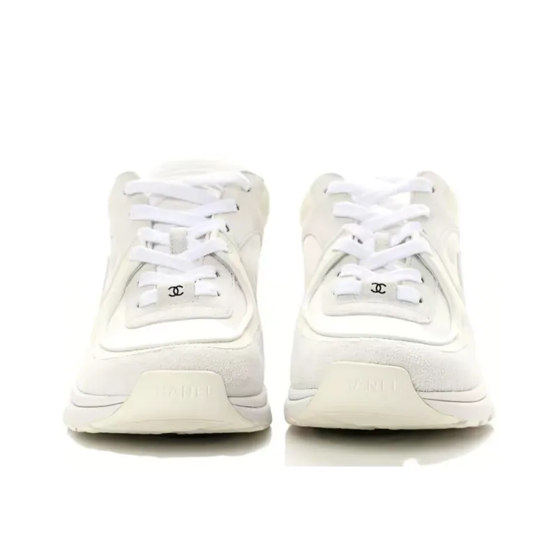 PK God Batch Chanel Triple White Chanel CC Logo Low Top